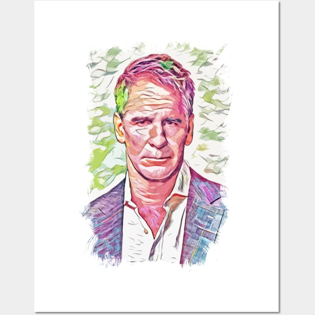 Scott Bakula Abstract Portrait Wall Art by Naumovski